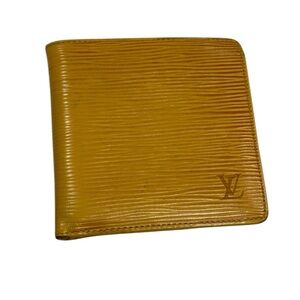 Louis Vuitton Rare Epi Yellow Leather Wallet